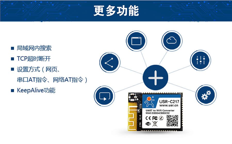 低功耗嵌入式串口转WIFI模块：更多功能